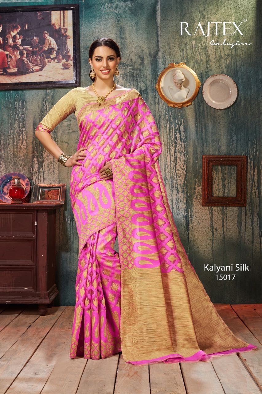 Raj Tex Kalyani Silk 2 Series Top Dyed Weaving Sarees Rate 1200/-