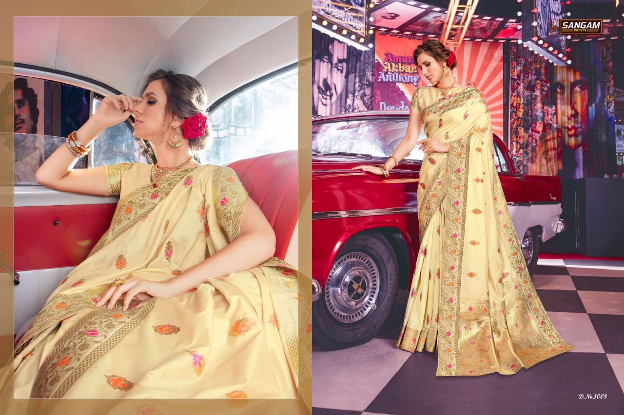 Sangam Kaushalya Designer Silk Saree Wholsale
