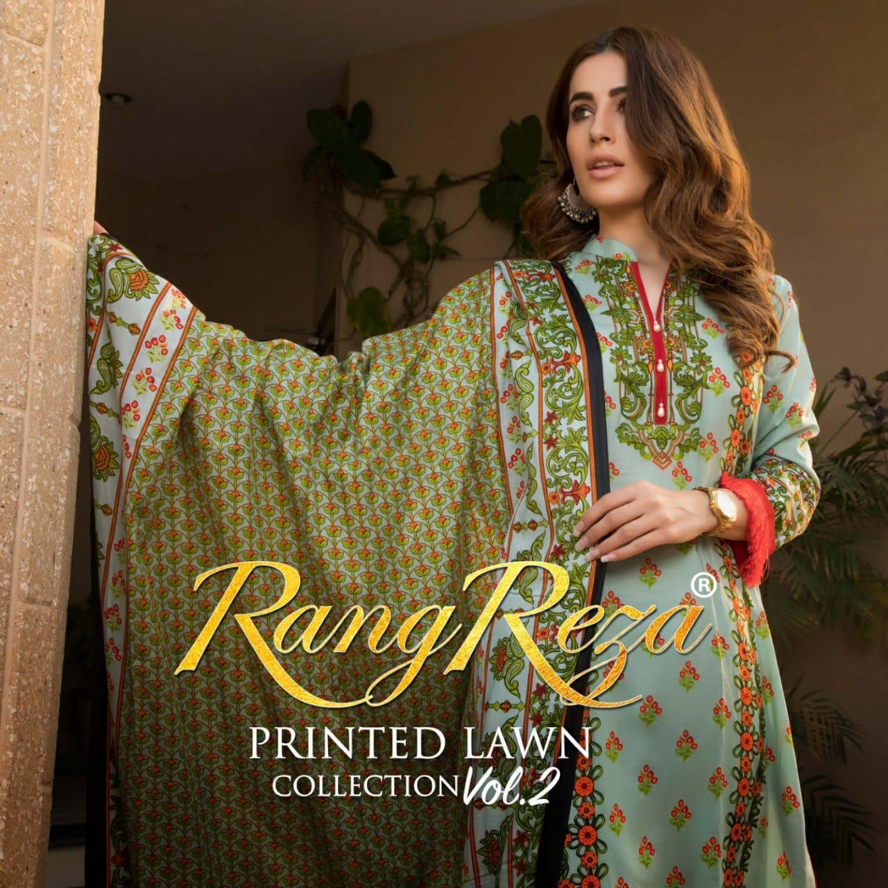 Original Pakistani Rangreeza Printed Suits Wholesale
