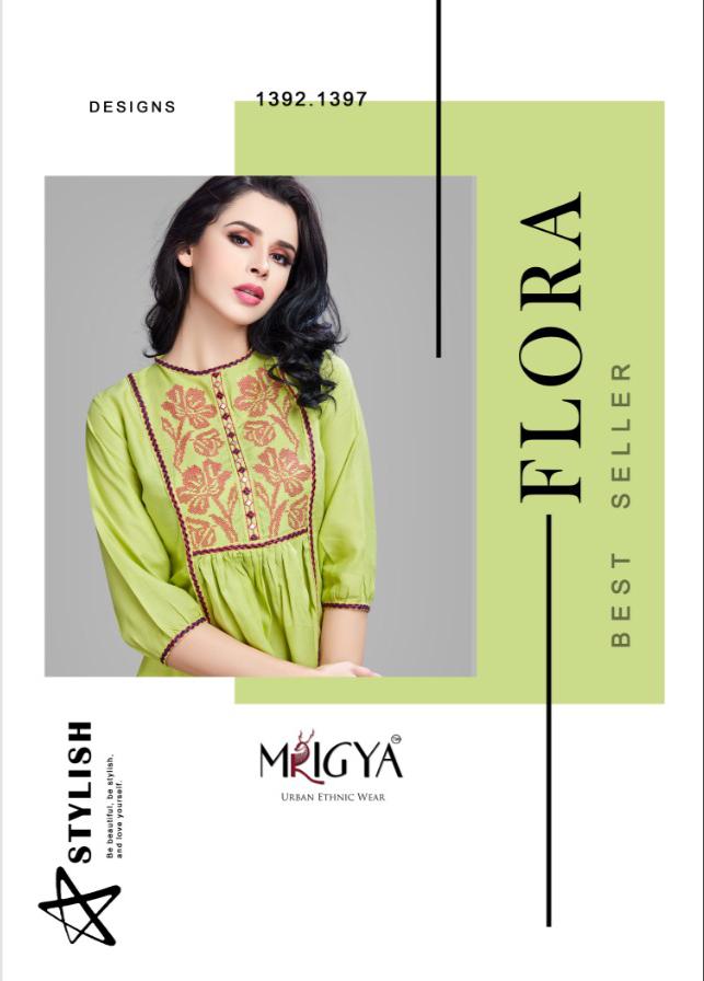 Mrigya Flora Designer Short Tops In Cheapest Wholesale Rate