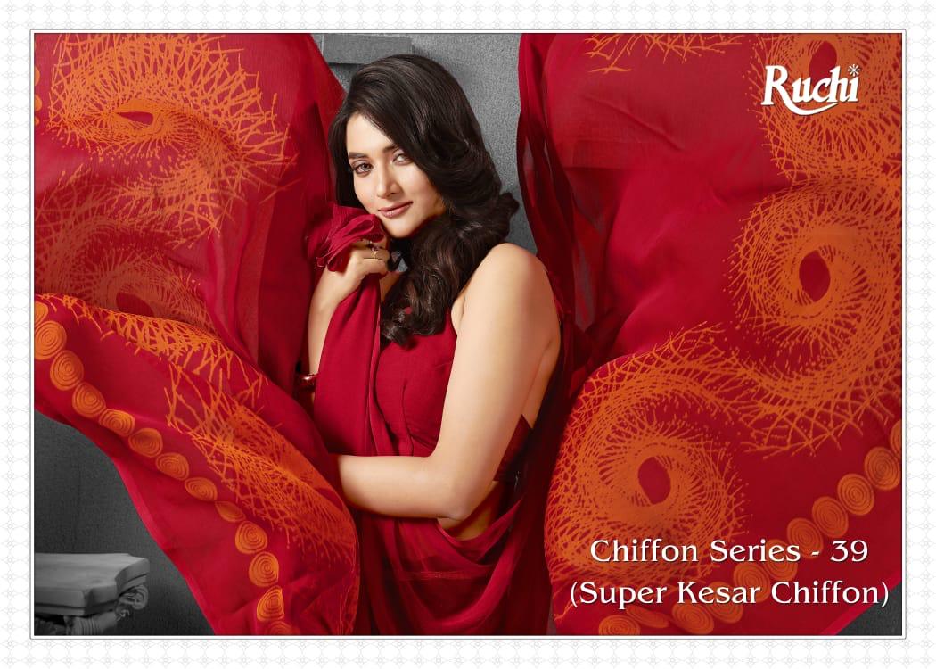 Ruchi Saree Super Kesar Vol39 Saree Best Wholesale Rate