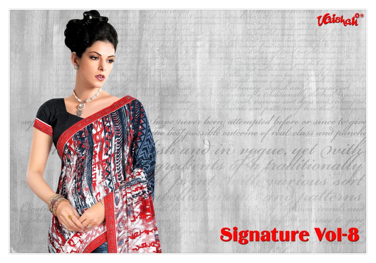 Vaishali Signature Vol 8 Disigner Printed Saree Wholesale