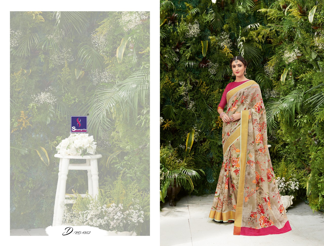 Shangrila Sakshi Cotton Vol 4 Designer Linen Saree Wholesale