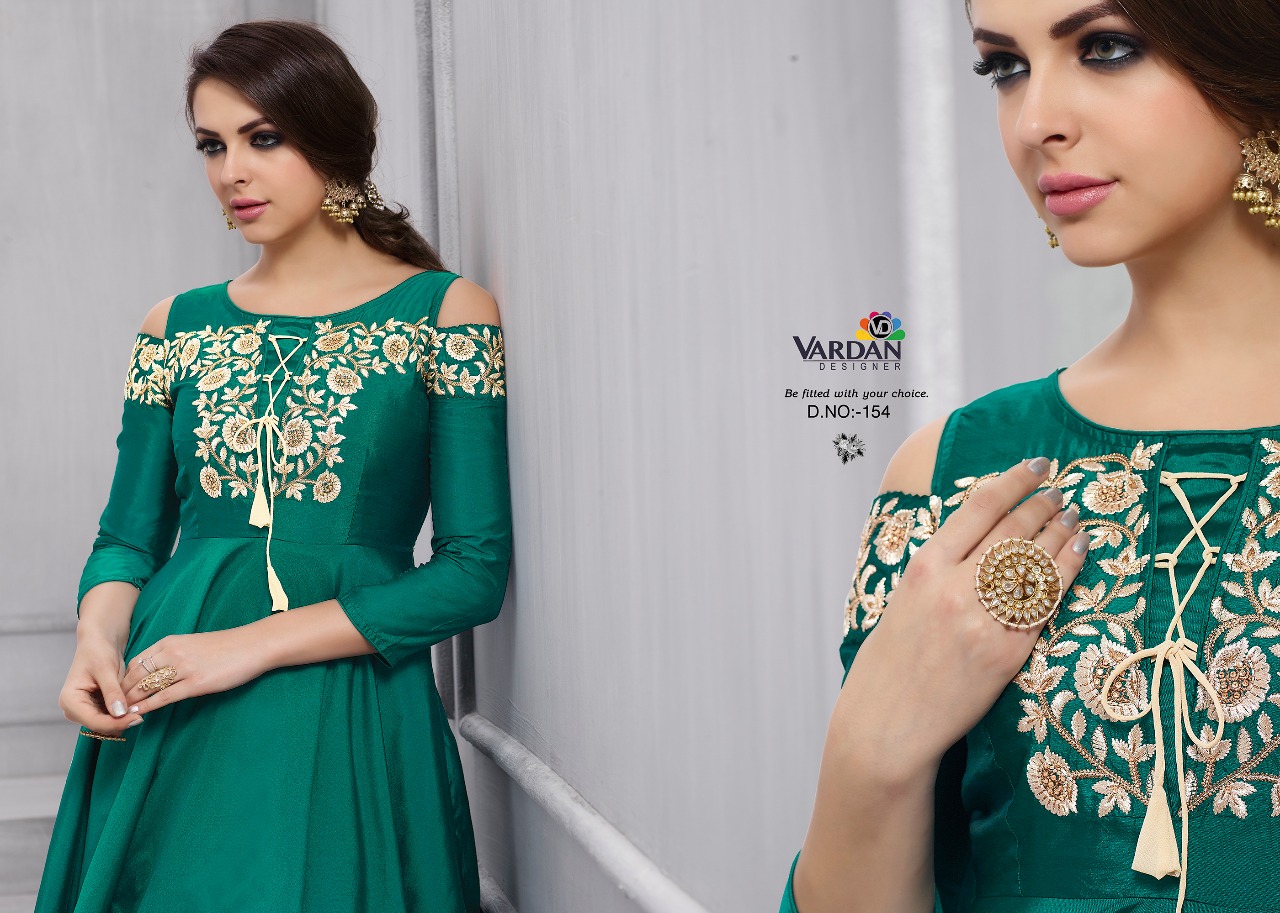 Vardan Designer Navya Vol 6 Desiger Gown Suits Wholesale