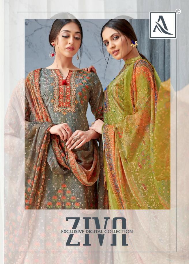 Alok Ziva Designer Pure  Cambric Cotton Suits Best Wholesale Rate