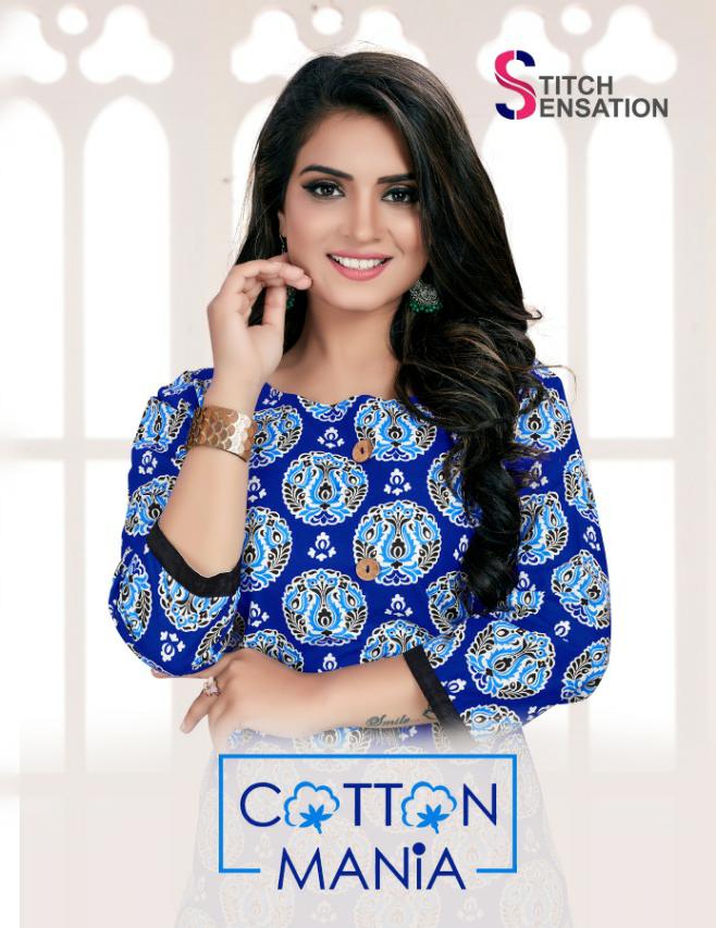 Stitch Sensation Cotton Mania Designer Daily Wear & Office Wear Kurties Wholesale