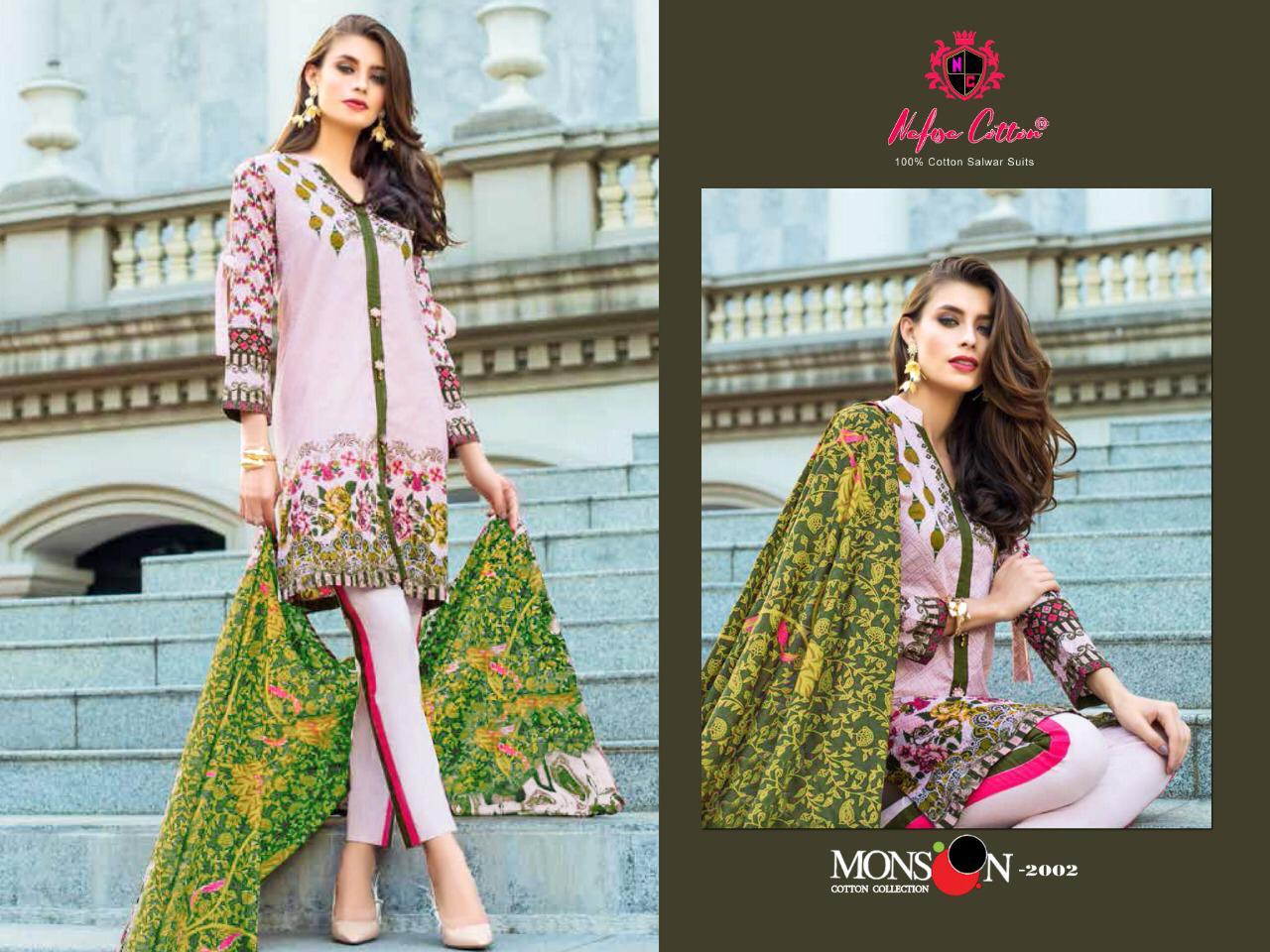 Nafisa Cotton Monsoon Cotton Collection Vol 2 Designer Cotton Printed Suits Wholesale