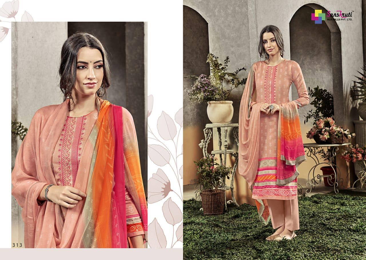 Sanskruti Silk Mills Sahara Vol 3 Designer Suits Wholesale