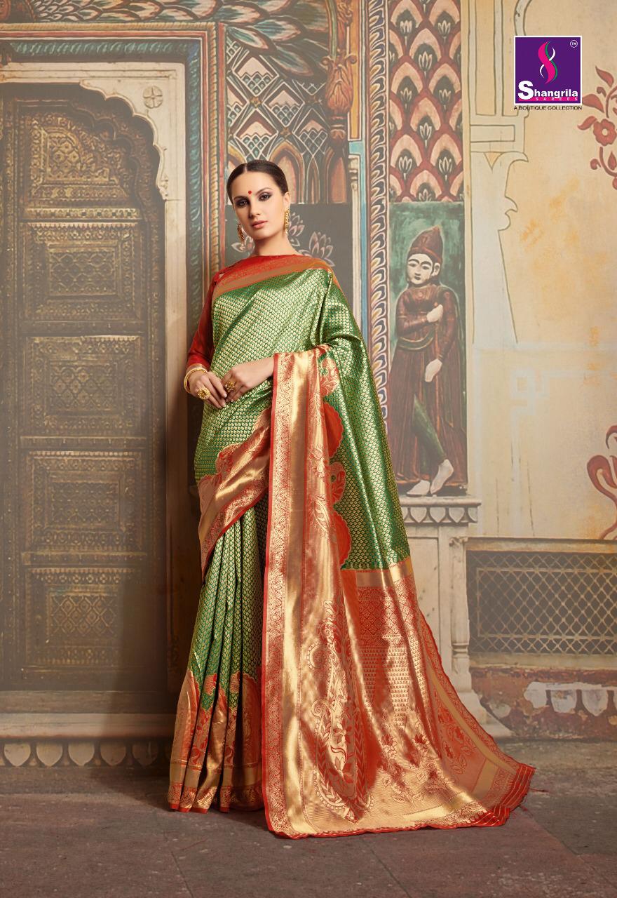 Shangrila Karigari Silk Designer Banarasi Silk Wedding Wear Sarees In Wholesale Rate