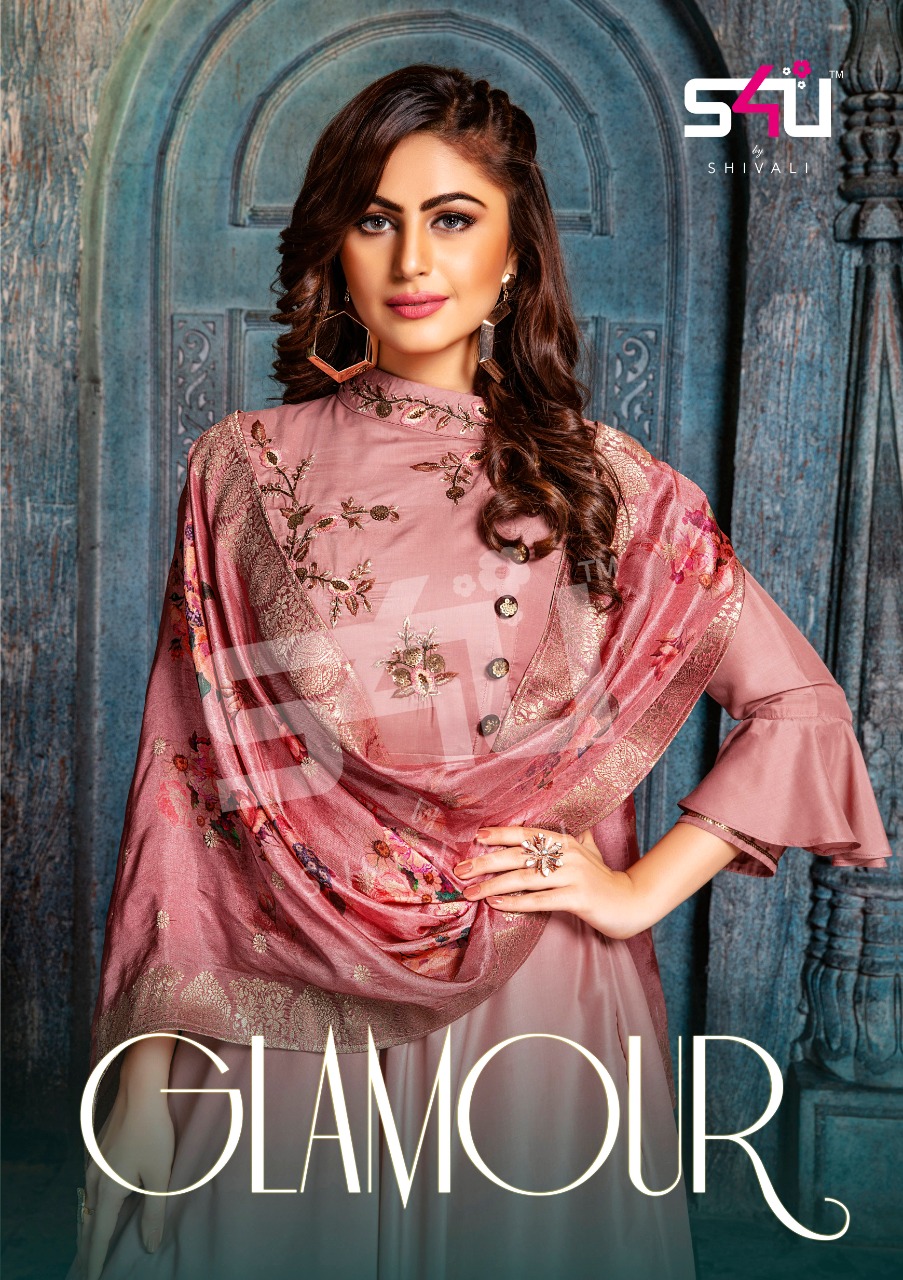 S4u Glamour Designer Stitched Gown With Dupatta Festive Wear In Best Wholesale Rate
