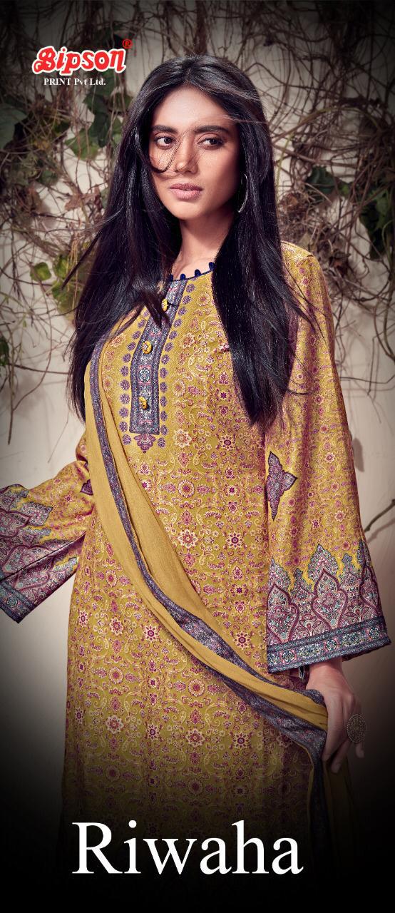 Bipson Riwaha 859 Series Designer Woolen Pashmina Suits Best Wholesale Rate