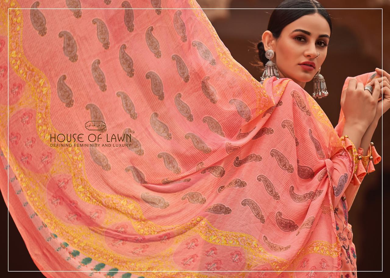 House Of Lawn Mannat Designer Jam Satin Print With Embrodery Suits Best Wholesale Rate