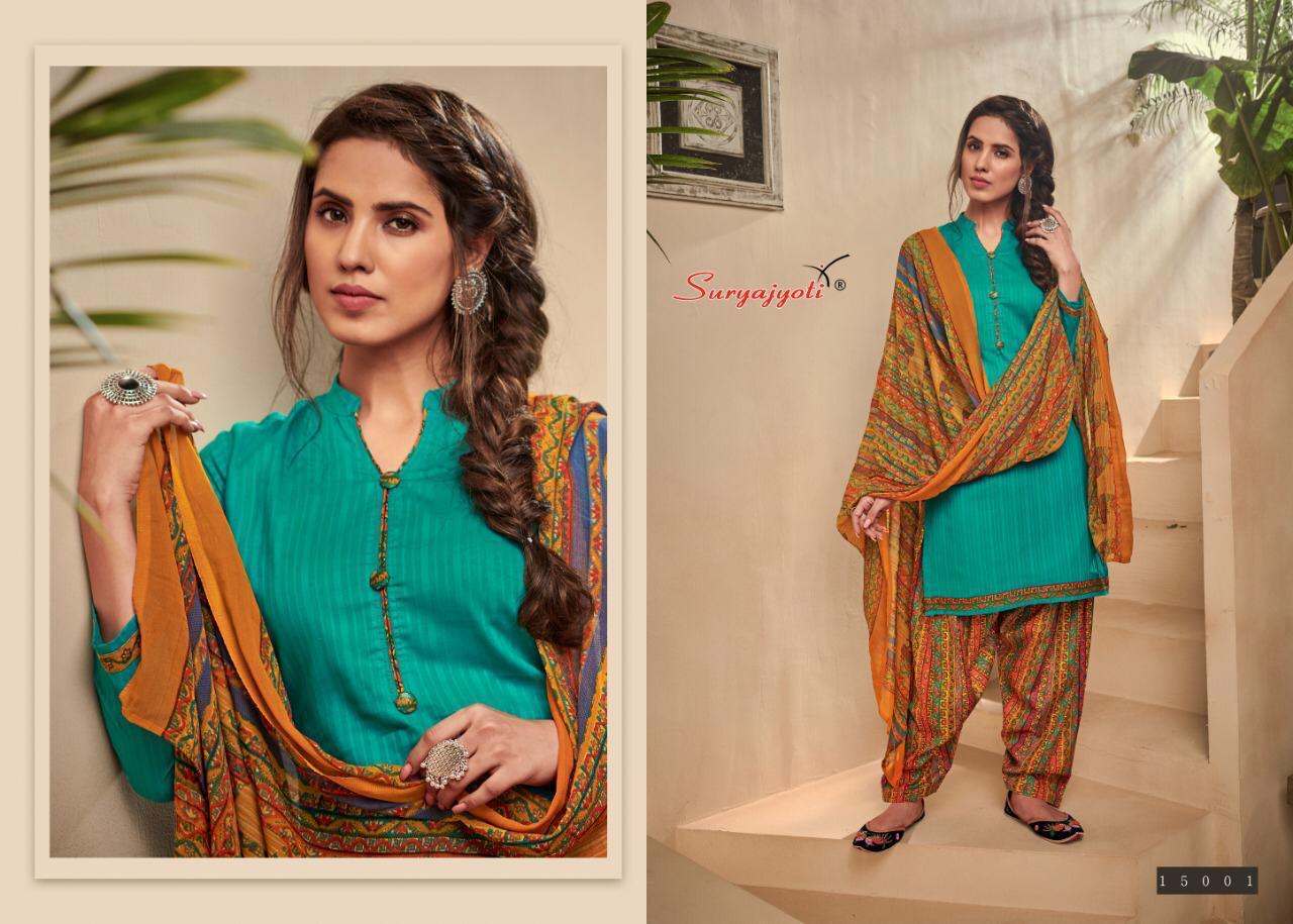 Suryajoti Paneree Patiala Vol 15 Designer Cambric Cotton Suits In Best Wholesale Rate