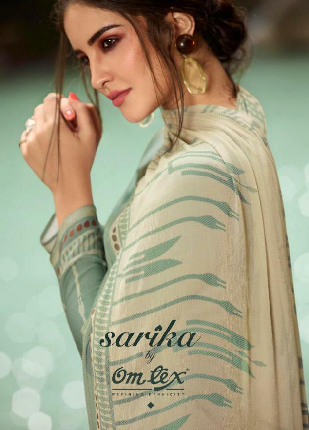 Omtex Sarika Designer Handwork With Cotton Satin Digital Printed Best Quality Suits In Wholesale Rate