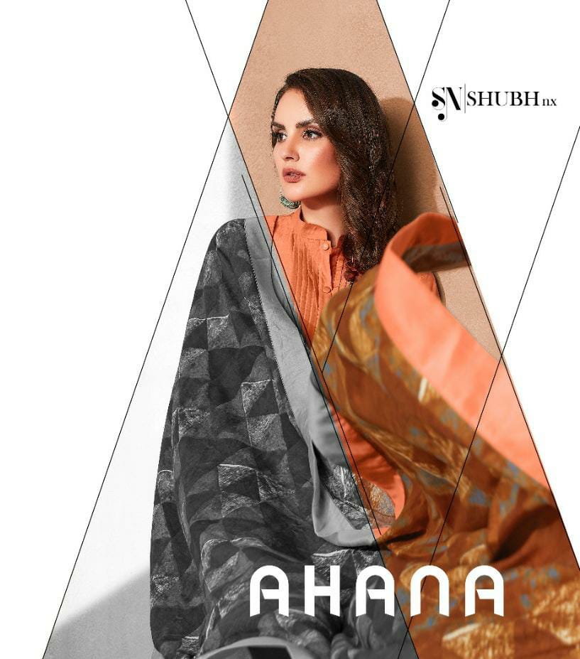Shubh Nx Ahana Designer Muslin Digital Printed Gown With Dupatta In Best Wholesale Rate