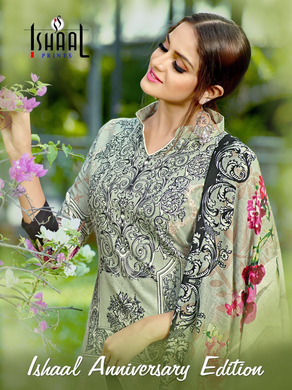 Ishaal Prints Anniversary Edition Cotton Suits Wholesale