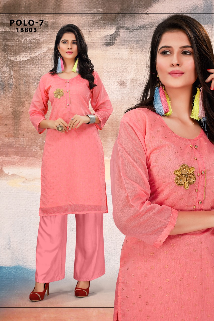 Polo 7 Designer Daily Wear Readymade Kurtis In Best Wholesale Rate