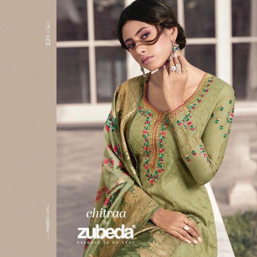 Zubeda Chitraa Designer Embroidery Work Festival And Daily Wear Suits In Best Wholesale Rate