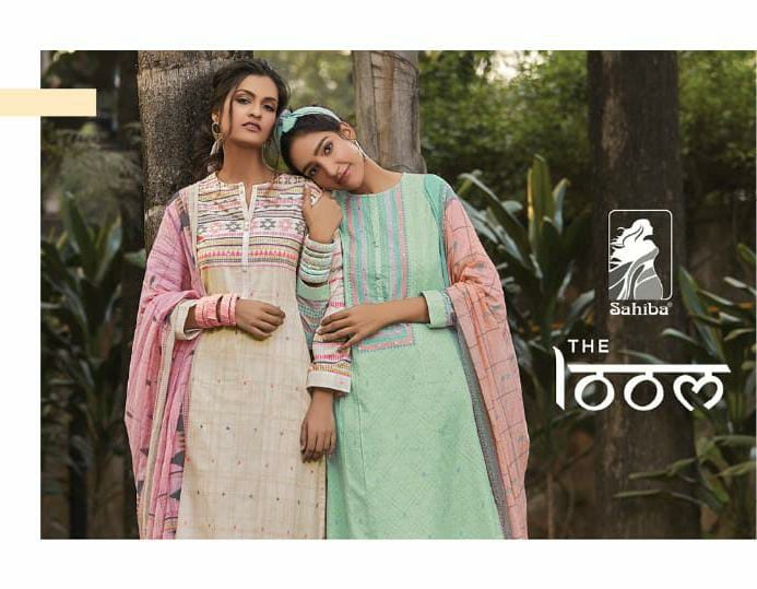 Sahiba The Loom Designer Handwork With Cotton Digital Printed Suits In Best Wholesale Rate