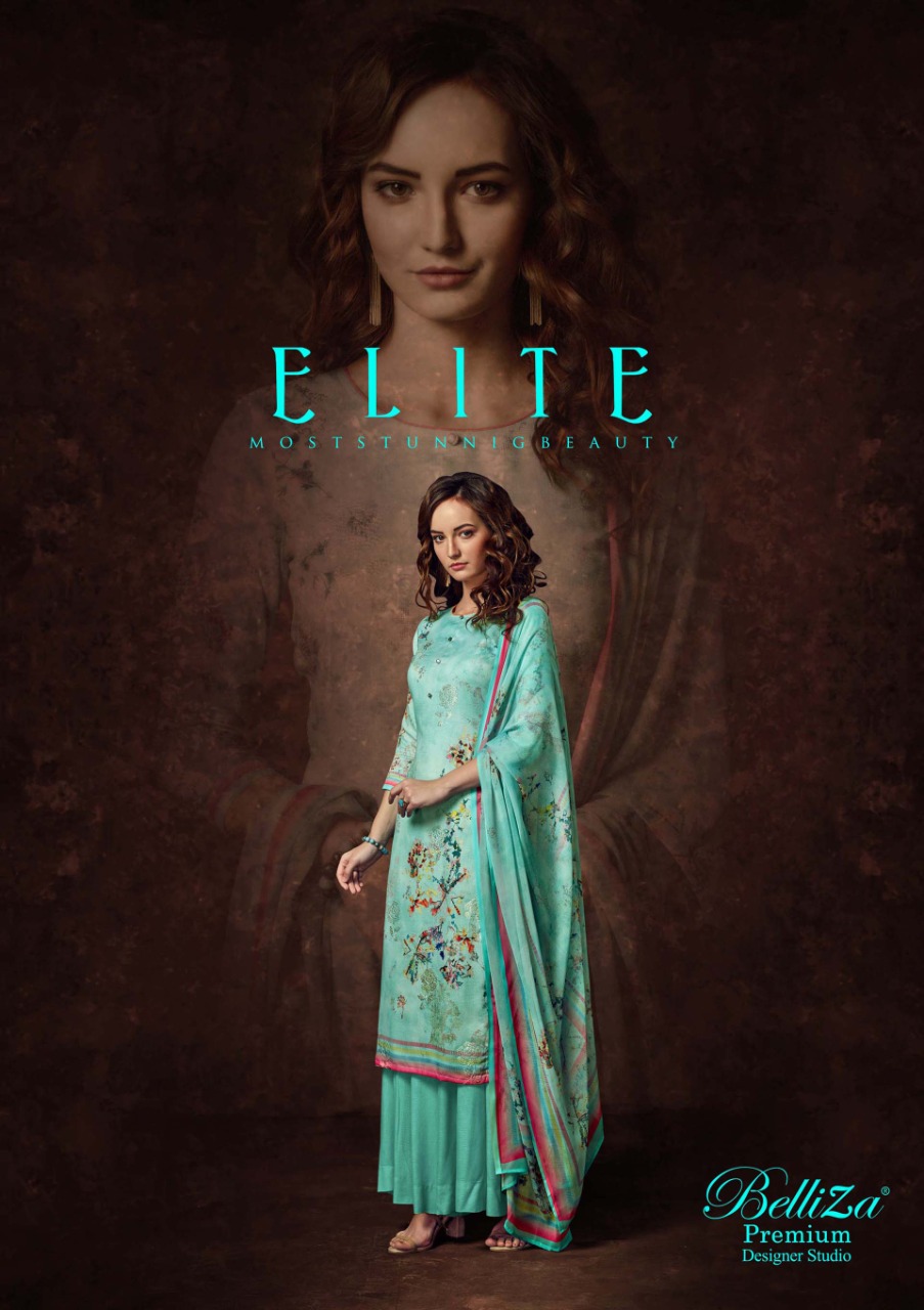 Belliza Elite Designer Beautiful Fancy Embroidery Jam Cotton Printed Suits In Best Wholesale Rate