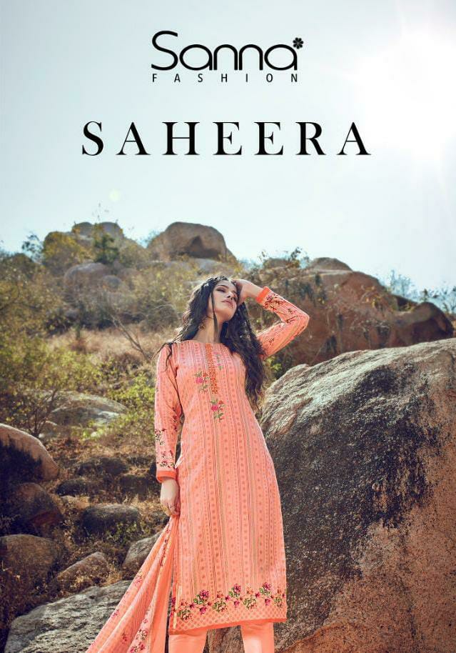 Sanna Saheera Designer Jam Silk Cotton Digital Printed Suits In Best Wholesale Rate