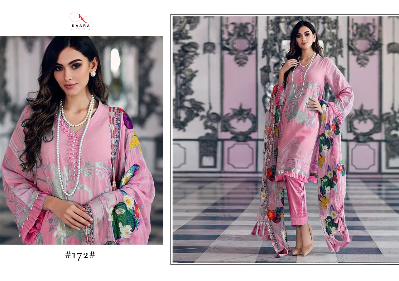 Kaara Suit Anaya Lawn 2020 Designer Heavy Embroidery With Cotton Digital Printed Suits In Best Wholesale Rate