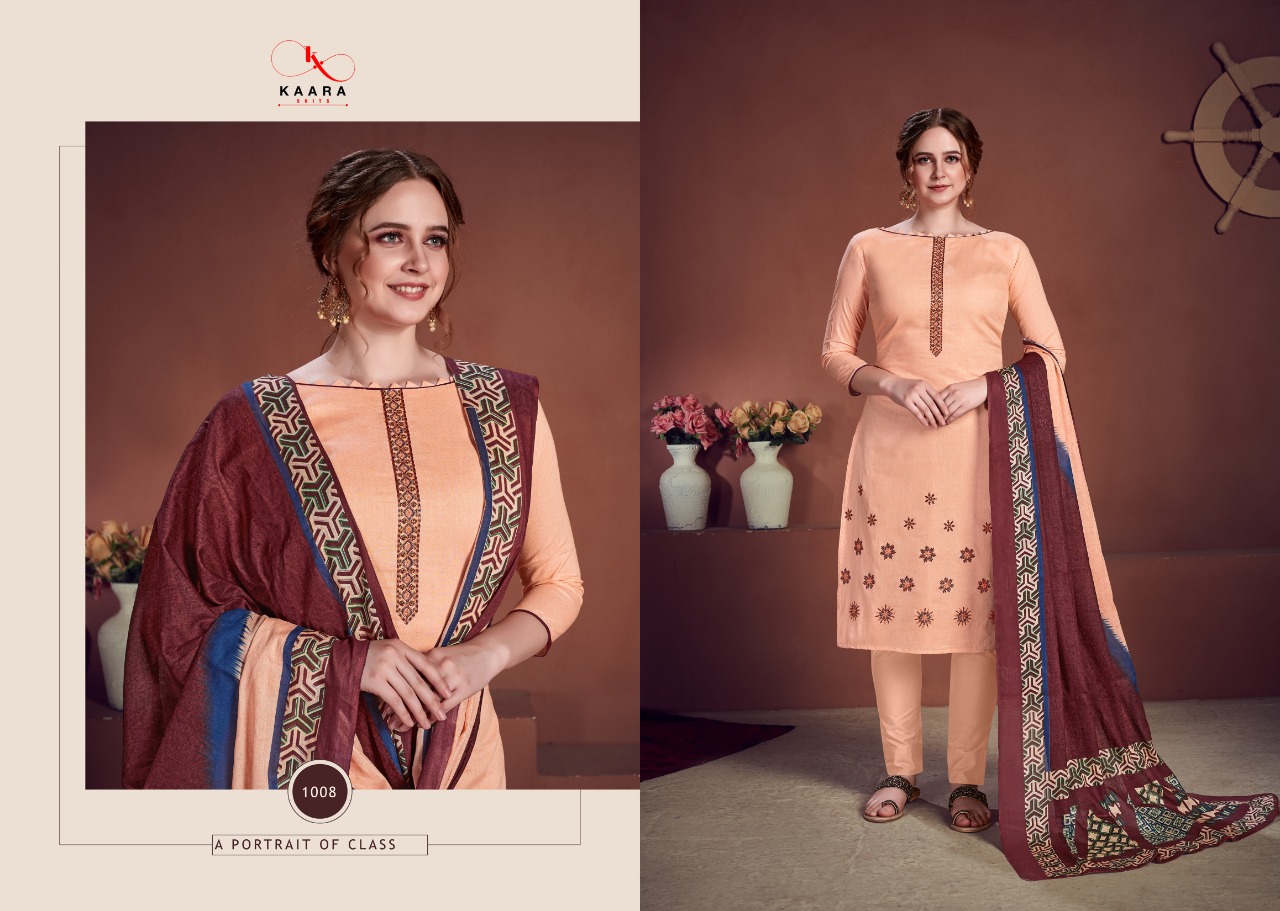Kaara Suit Ghunghat Vol 2 Designer Exclusive Embroidery Cotton Printed Suits Outdoor Wear Collection In Best Wholesale Rate