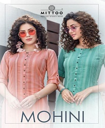 Mittoo Mohini Designer Office Wear & Outdoor Wear Kurtis With Pants In Best Wholesale Rate