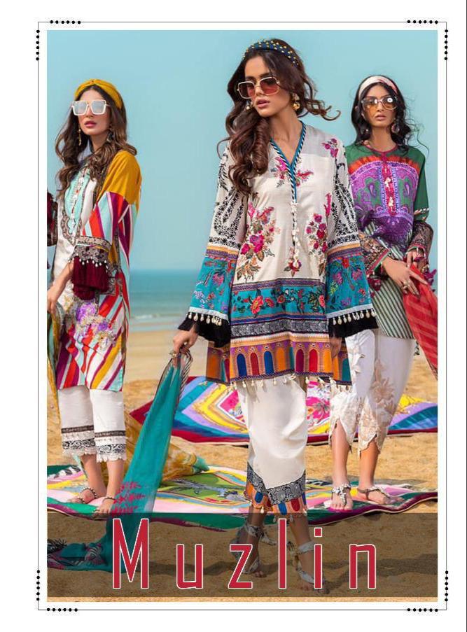 Deepsy Muzlin Designer Embroidery Cotton Printed Suits In Best Wholesale Rate