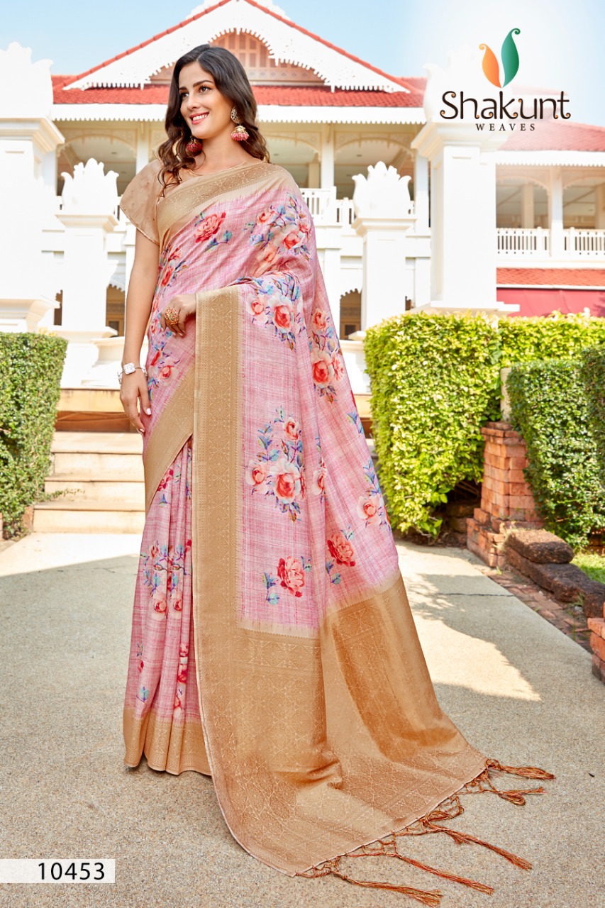 Shakunt Delicate Designer Silk Digital Printed Outdoor Wear Sarees In Best Wholesale Rate