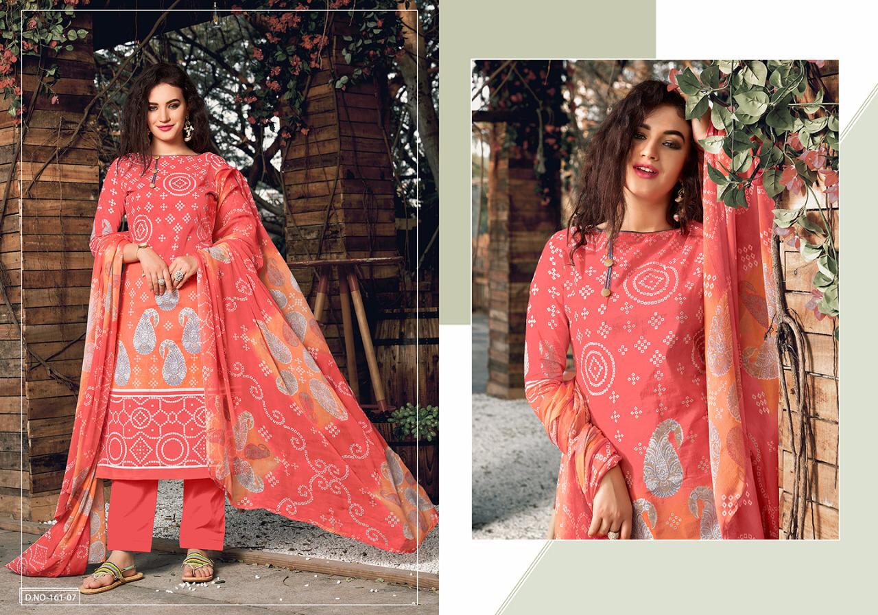 Kay Vee Bandhni Designer Cambric Cotton Fancy Printed Festival Wear Suits In Best Wholesale Rate