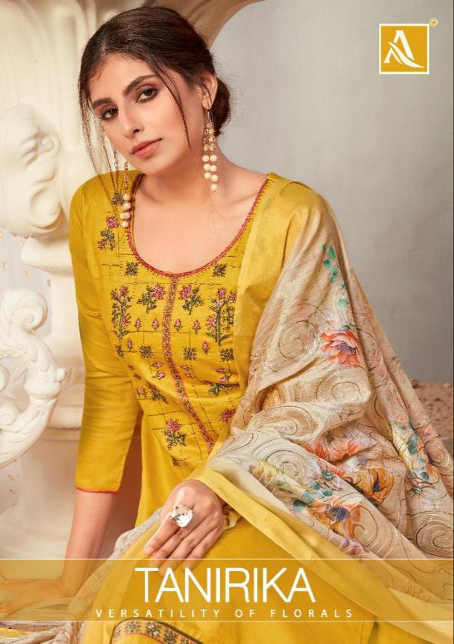 Alok Suit Tanirika Designer Jam Cotton Suits With Embroidery Work Suits In Best Wholesale Rate
