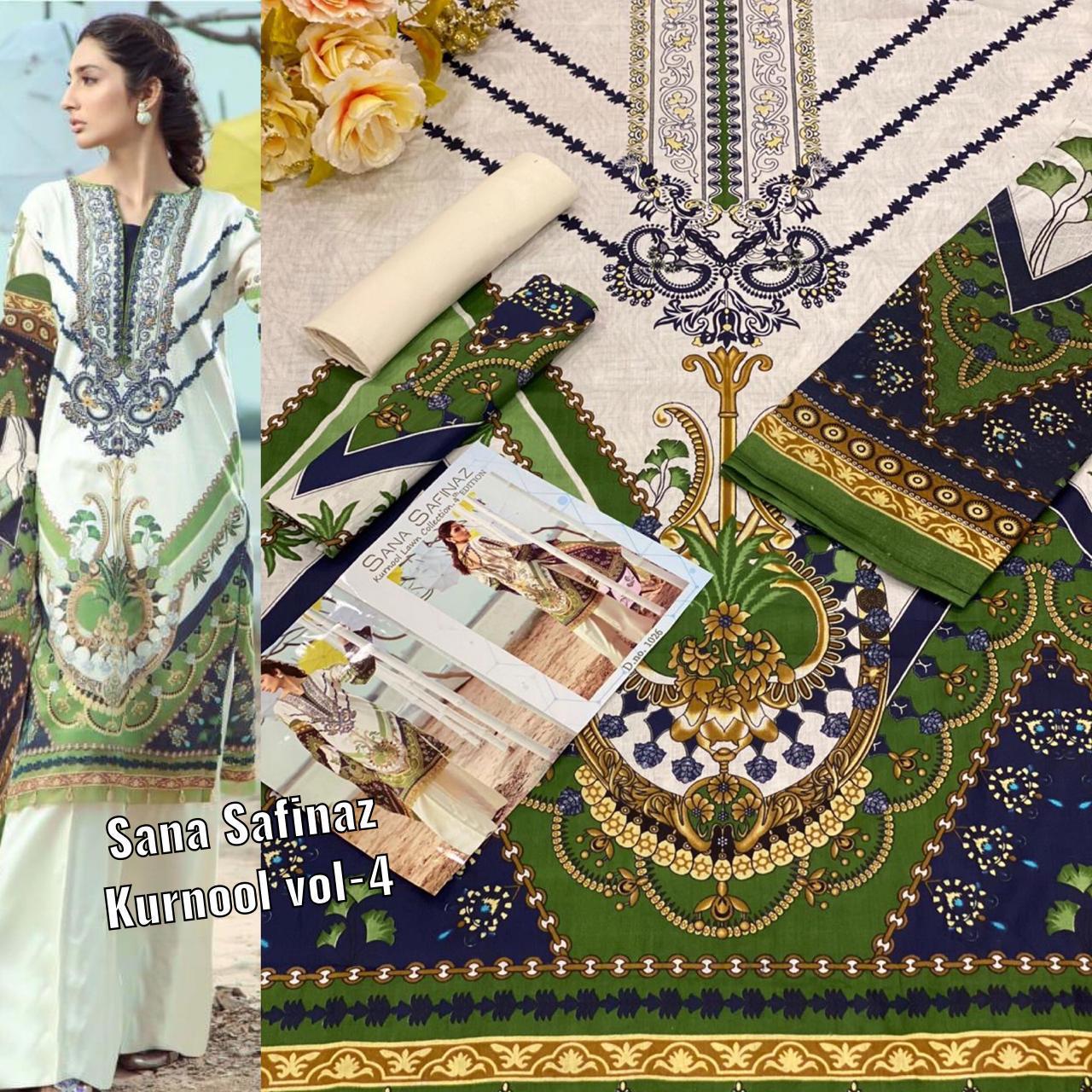 Sana Safinaz Kurnool Lawn Collection 04th Edition Printed Low Range Suits Wholesale