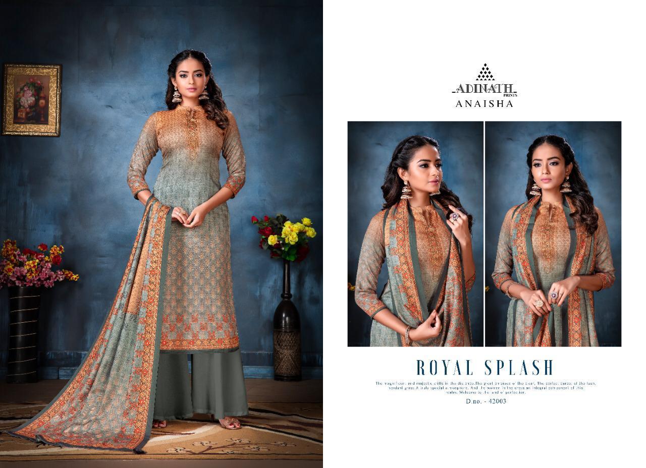 Adinath Prints Anaisha Pure Pashmina Digital Printed Suits Wholesale