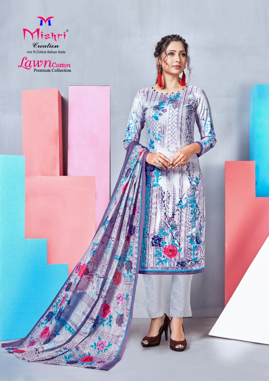 Mishri Creation Vol 4 Designer Karachi Style Printed Suits In Single