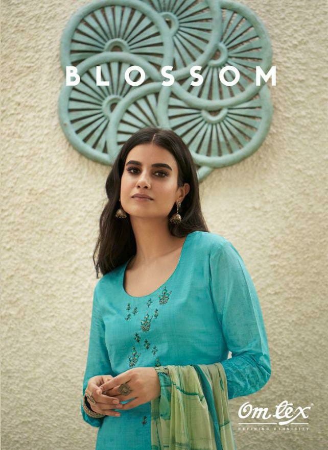 Omtex Blossom Lawn Cotton Digital Printed Work Suits Wholesale
