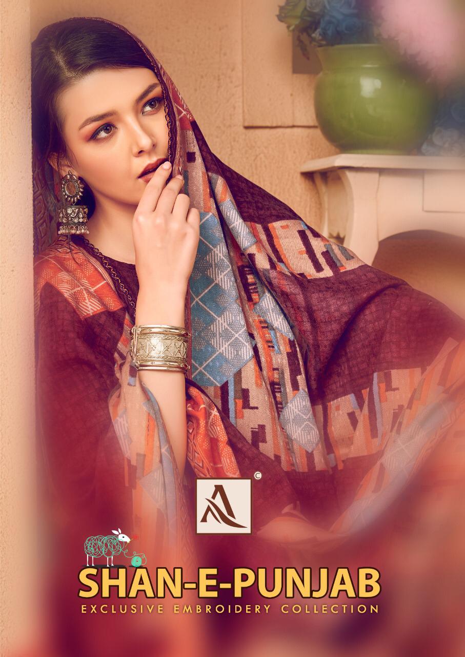 Alok Suits Shan E Panjab Designer Self Printed With Thread Embroidery Work Patiyala Suits Wholesale