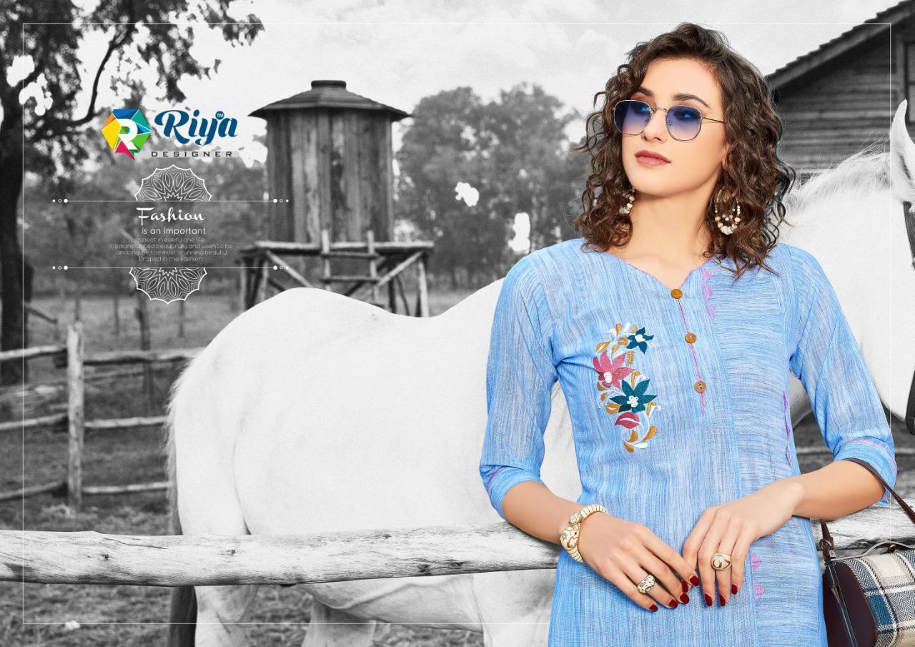 Riya Designer Limelight Designer Cotton Kalimudi Handwork With  Stripes Dobby Bottom Wholesale