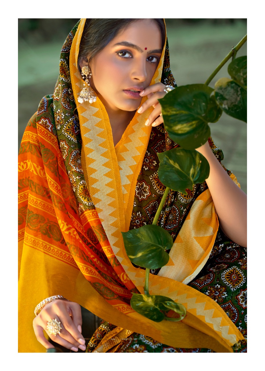 Lt Fashion Preksha Designer Linen Silk With Satin Jari Patta Sarees Wholesale