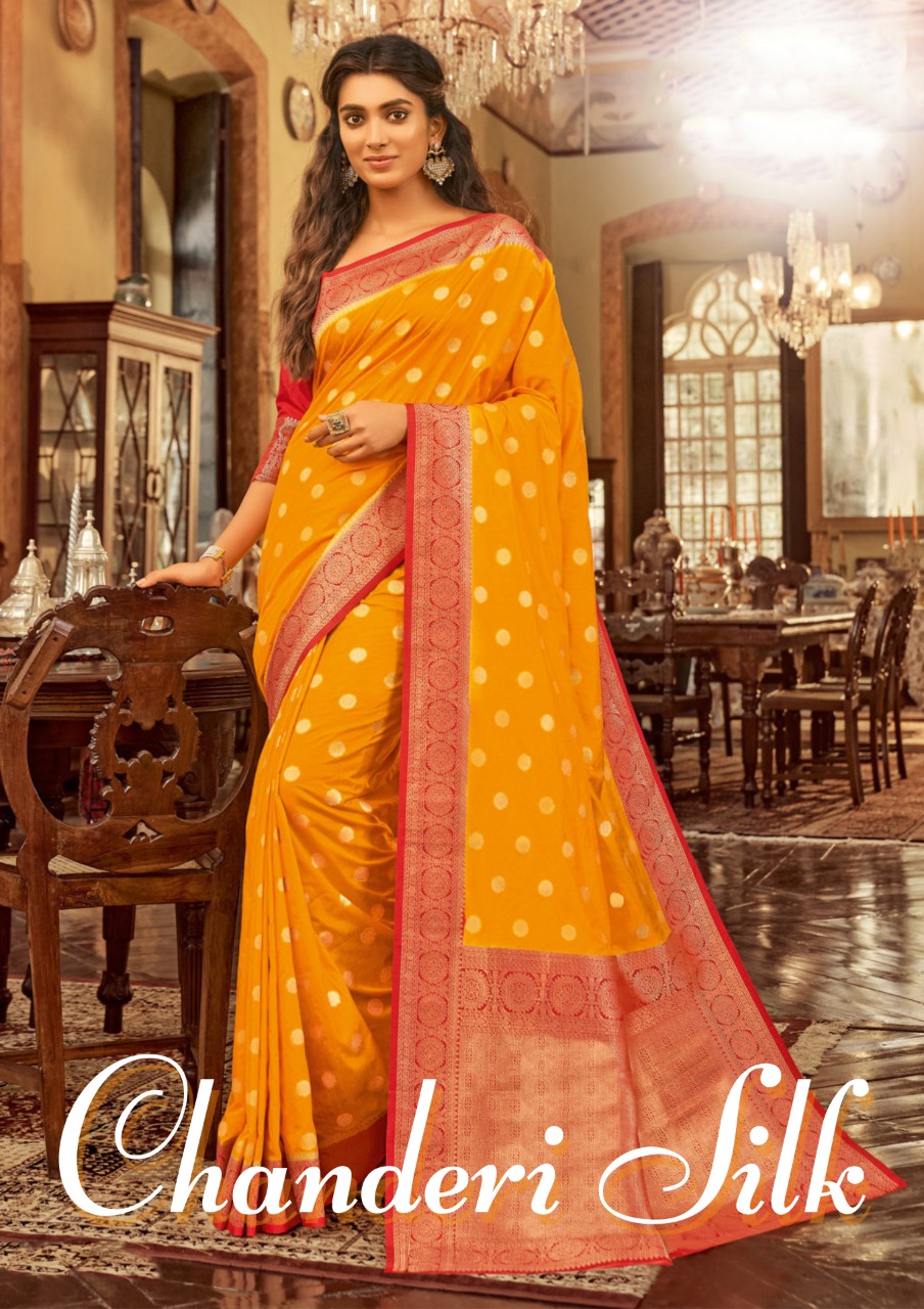 Sangam Chanderi Silk Designer Chanderi Cotton Rich Pallu Sarees Wholesale