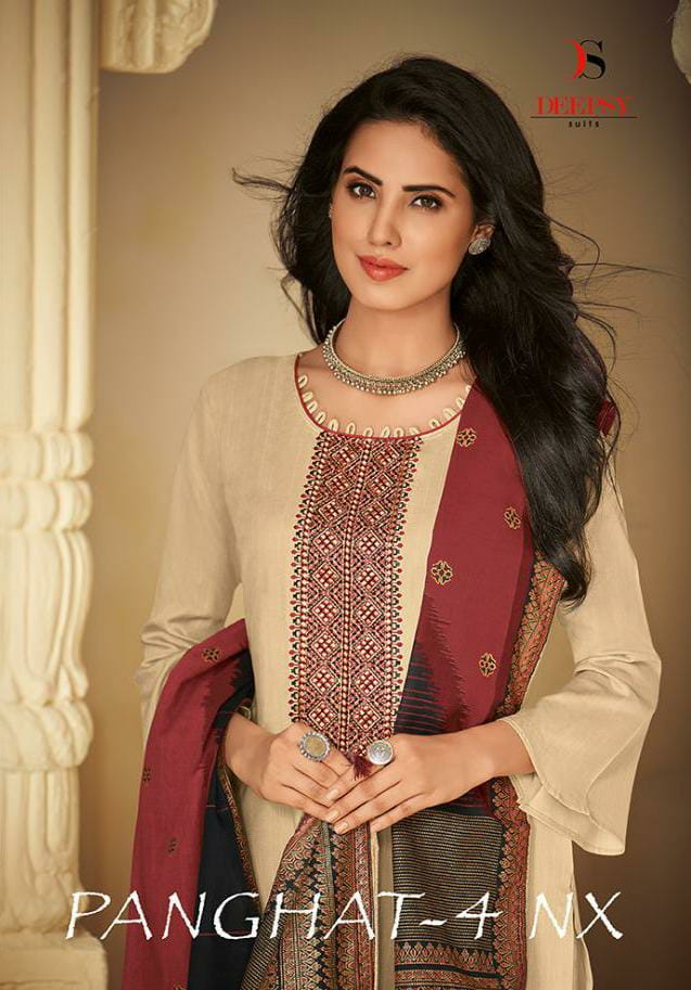 Panghat Vol 4 Nx Designer Pashmina With Embroidery Work Suits Wholesale