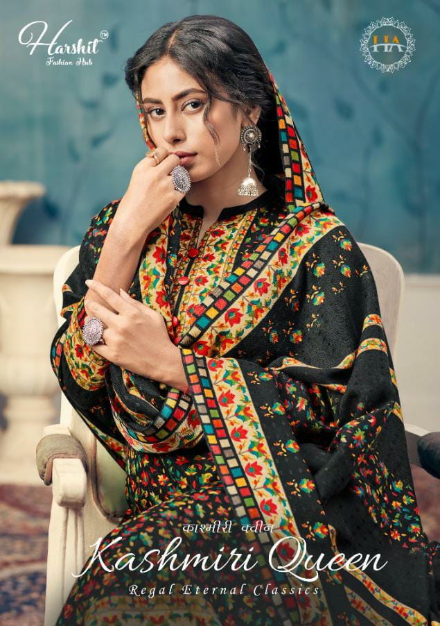 Alok Suit Kashmiri Queen Designer Pashmina Kashmiri Print Suits Wholesale