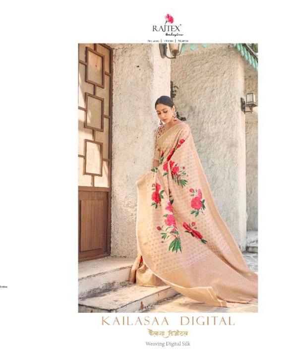 Raj Tex Kailasaa Digital Designer Wedding Wear Wear Premium Digital Printed Sarees In Best Wholesale Rate
