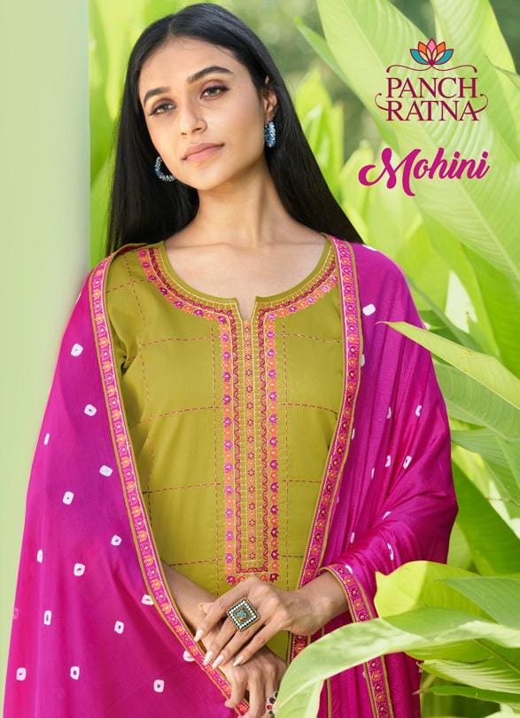 Panch  Ratna Mohini Designer Party Wear Heavy Embroidery Suits Wholesale