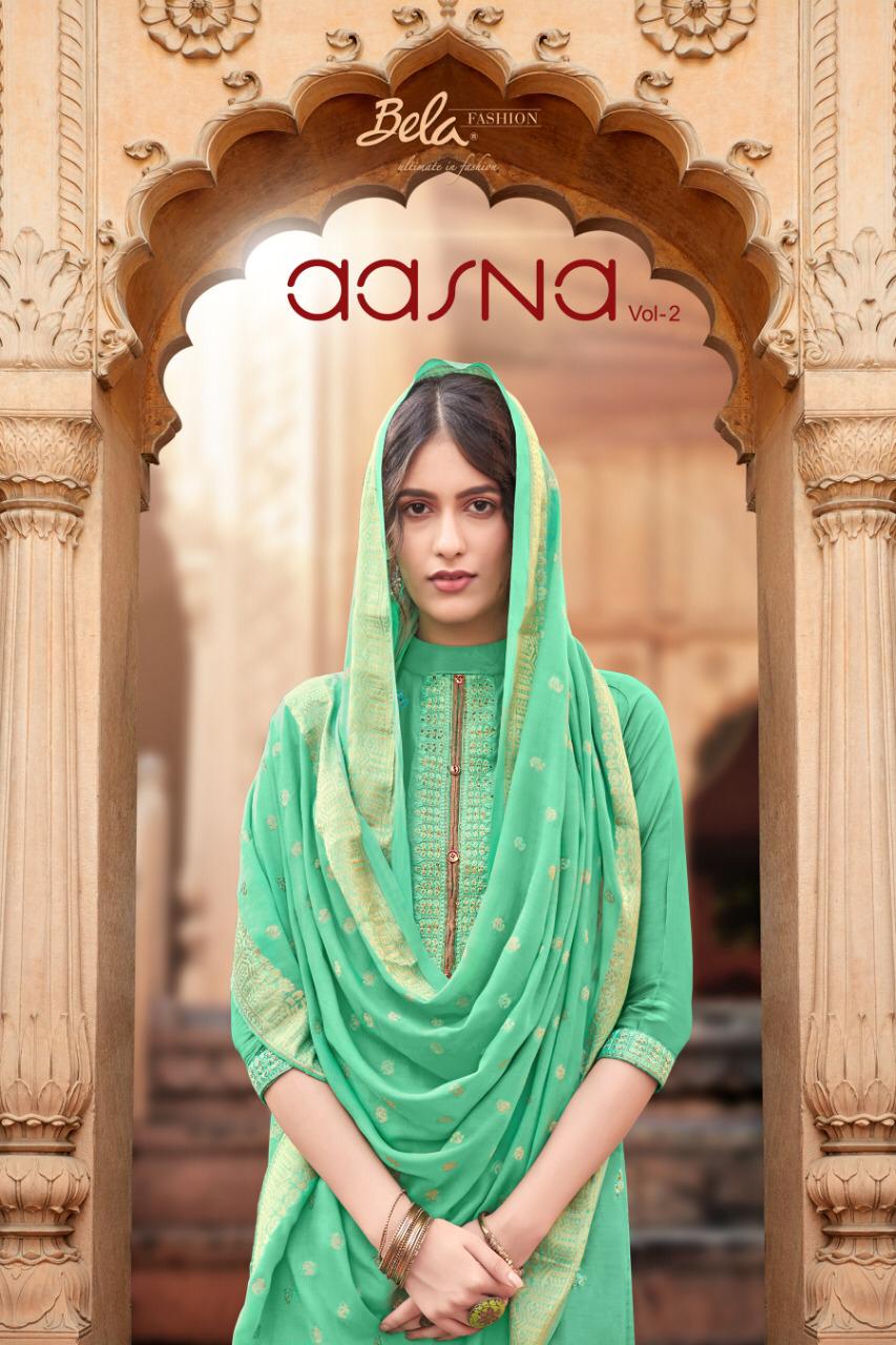 Bela Fashion Aasna 2 Designer Party Wear Heavy Embroidery Suits Wholesale