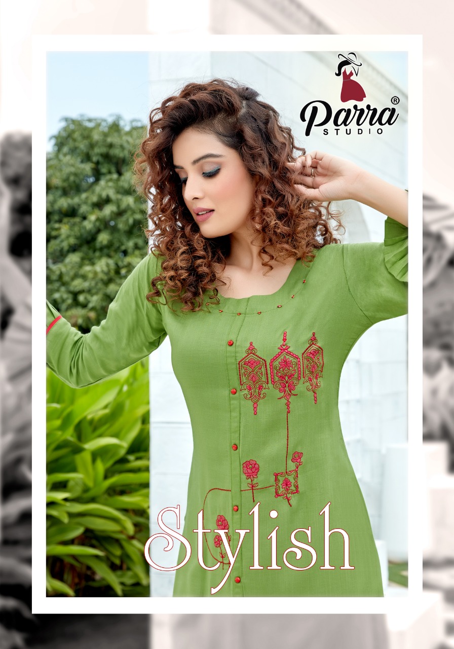 Parra Studio Stylish Vol 1 Designer Party Wear Embroidered Kurti Wholesale