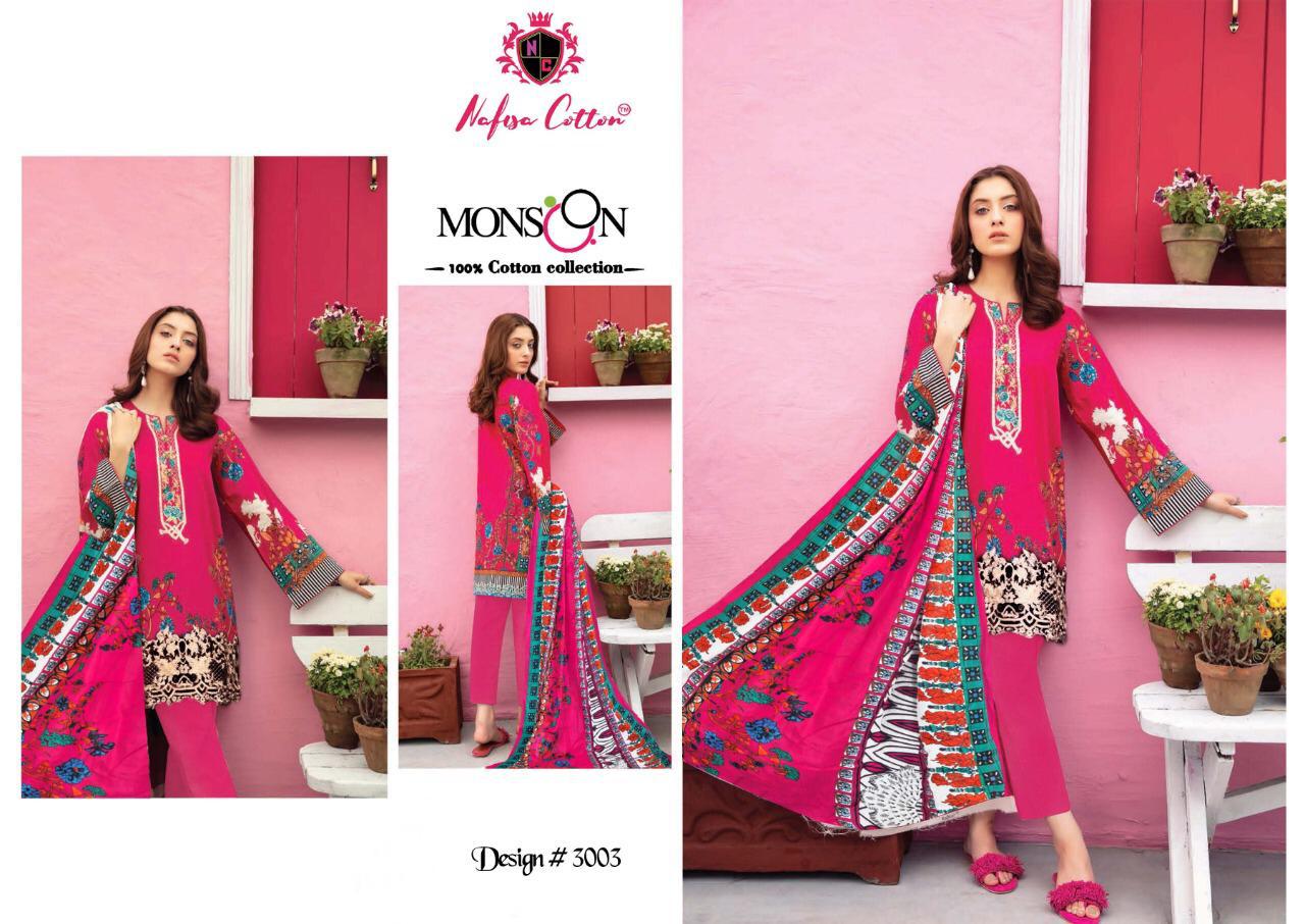 Nafisa  Monsoon Vol 3 Designer Cotton Printed  Festival And Daily Wear Suits In Best Wholesale Rate