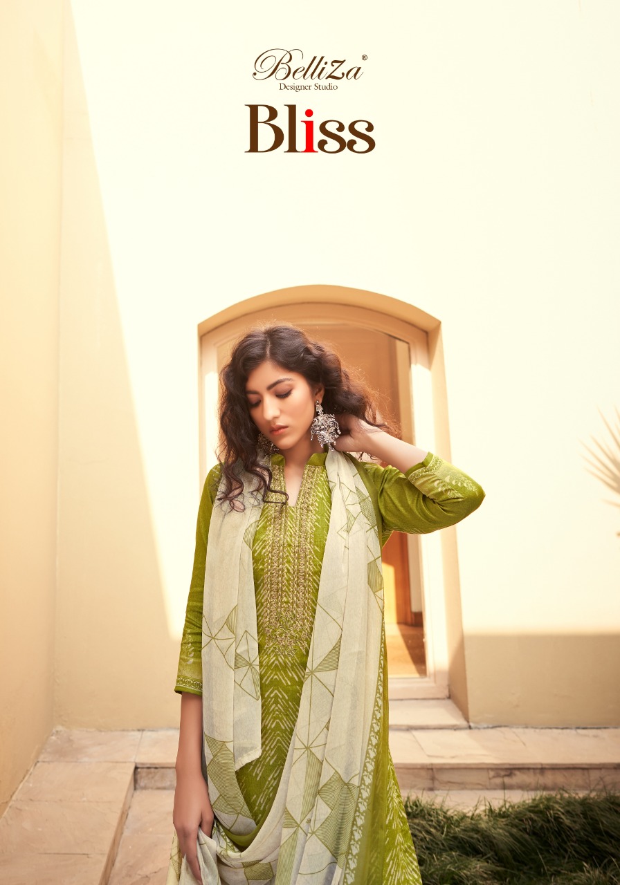 Belliza Bliss Designer Jam Cotton With Fancy Embroidery Work Suits Wholesale
