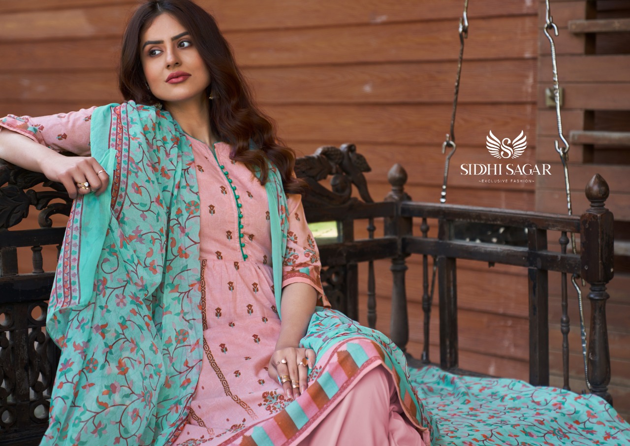 Siddhi Sagar Jiyana Designer Lawn Cotton With Fancy Print Low Range Suits Wholesale