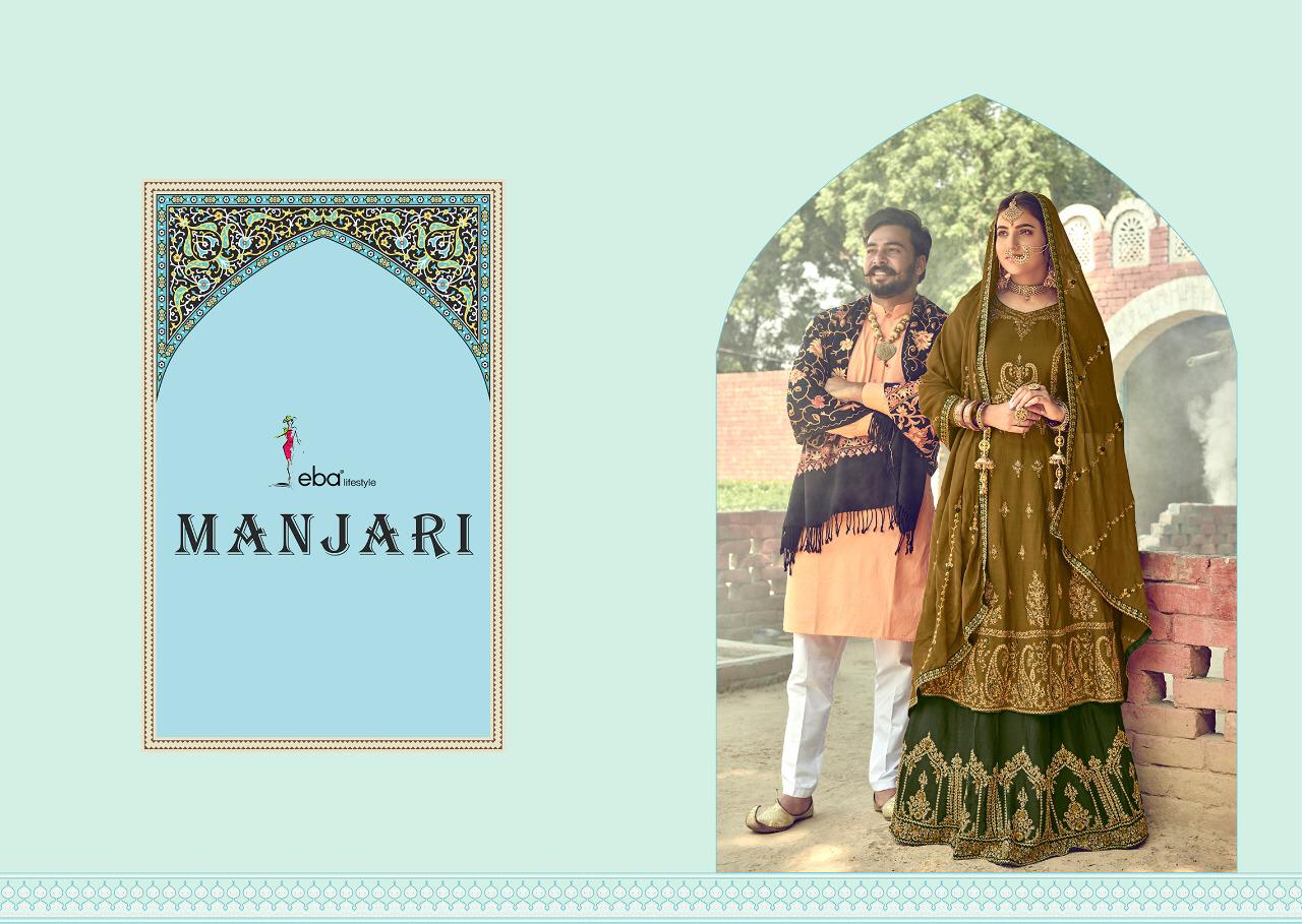 Eba Manjari Designer Fox Georgette With Embroidery Work With Diamond Suits Wholesale